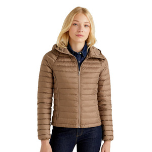 OEM Custom Women Black Solid Color Puffer <b>Jacket</b> <b>Waterproof</b> Windproof Quilted Winter Insulated Coat Lightweight <b>Warm</b> Outdoor - Product Image 5