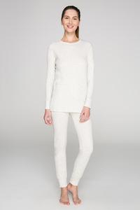 ชุดลองจอนผ้าเนื้อนุ่มคุณภาพสูงจากตุรกี ชุดชั้นในกันหนาวสำหรับผู้หญิง สีฟ้า - Product Image 3