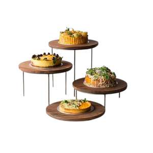 Exhibidor de Chocolates de 2 Niveles de Madera y Hierro, Diseño Moderno, Color Marrón, Exhibidor de Postres y Chocolates en India - Product Image 2