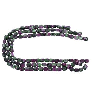 Rubis Zoisite Strand Step Cut Nuggets Forme Perles De Pierre - Product Image 2