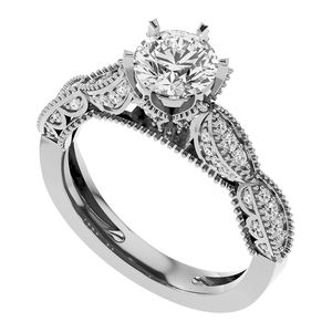 Oro puro original personalizado de 10K con diamantes, banda de compromiso de boda, anillos, conjunto de anillos a juego, conjunto de pareja para mujeres y hombres - Product Image 1