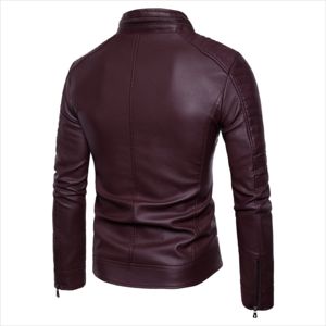 Wholesale Custom Mens Biker Leather Jacket, Men Fashion Black Motorcycle Jacket, Jackets - Product Image 4