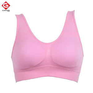 Gran oferta de Sujetador deportivo para mujer, sujetador acolchado con Tirantes finos ajustables, Top para Fitness, correr, gimnasio, atlético, Sujetador deportivo de Yoga sin costuras - Product Image 2