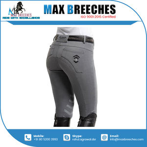 กางเกงขี่ม้าไนลอนหลากสีสำหรับผู้หญิงชุดขี่ม้าสีเต็มที่นั่งสำหรับขี่ม้าตามสั่งขนาด - Product Image 3