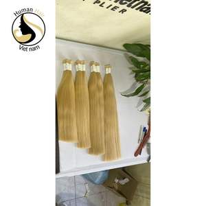 Extensions de cheveux vierges à cuticules, naturelles, lisses, couleur blond, pour femmes, meilleure vente, - Product Image 4