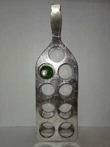 Round Shape Luxury Modern Vantage Silver <b>Wine</b> <b>Rack</b> Bar Accessories - Product Image 6