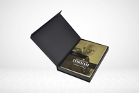 Livre de papier d'art noir de haute qualité rigide UV-Anti-âge boîte en aluminium forme personnalisable Hi fabricant colle chaude reliure pas cher