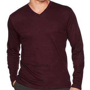 <b>Men's</b> Long Sleeve Double Collar <b>V</b>-<b>Neck</b> <b>Shirt</b> Breathable Long Sleeve <b>Shirt</b> Features a <b>V</b>-<b>neck</b> Tee - Product Image 3