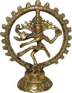 รูปปั้นเทพนัทราจทองเหลือง-ขนาดใหญ่ สำหรับตั้งโต๊ะหรือแขวนตกแต่ง ดีไซน์ตามหลักฮวงจุ้ย ใช้งานได้หลากหลาย-12.5 ซม. - Product Image 2