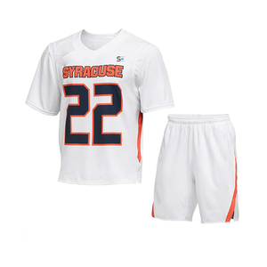 Concevez vos propres uniformes d'équipe de lacrosse imprimés par sublimation, maillots réversibles, séchage rapide, antibactériens, fabriqués au Pakistan - Product Image 1