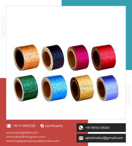 เทปกาวโพลีเอสเตอร์ PET แบบโฮโลแกรมทำจากโพลีเอสเตอร์ด้านเดียวกันน้ำใช้น้ำปิดกล่องด้วยแรงดัน - Product Image 3