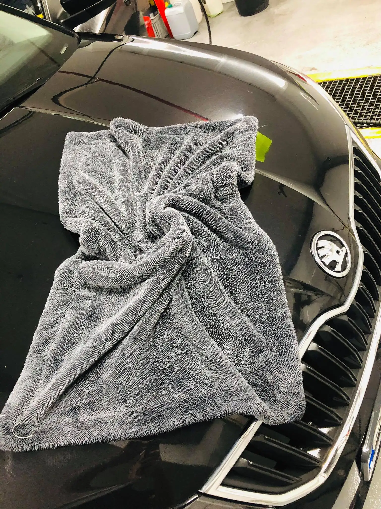 1500gsm High Quality dual plush double side twisted microfiber car drying towel