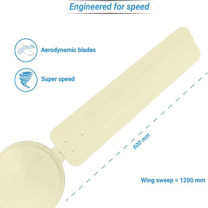 Moteur de plafond en cuivre certifié de qualité supérieure, ventilateur de plafond, couleur blanche, perles, prix pas cher, 100 pièces - Product Image 3