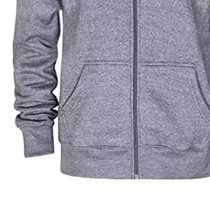 Survêtement à capuche unisexe écologique avec fermeture éclair, technique de bouffée d'hiver imprimée avec logo personnalisé et strass - Product Image 5