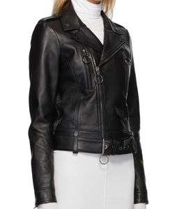 Classic Short Body Jacket for Women Pure Fox Leather <b>Long</b> sleeve available in all colours and leathers Made in Pakistan - Product Image 2
