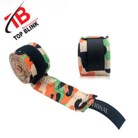 Nouvelles bandes de boxe unisexes 2021, design moderne, coton de haute qualité, MMA, Muay Thai, entraînement, impression de logo personnalisée, TOP BLINK International
