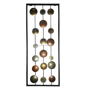 Décor mural en fer abstrait et moderne, décor de haute qualité, couleur noir et métal, tendance et Unique, décoration style contemporain - Product Image 6