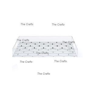 Bandeja de acrílico de diseño atractivo con la mejor calidad para servir aperitivos, comida, bandeja de frutas a precios asequibles - Product Image 5