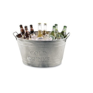 ถังน้ำแข็งชุบสังกะสีสำหรับเครื่องดื่ม ตกแต่งสวน คุณภาพเยี่ยม ขายถังน้ำแข็ง - Product Image 2