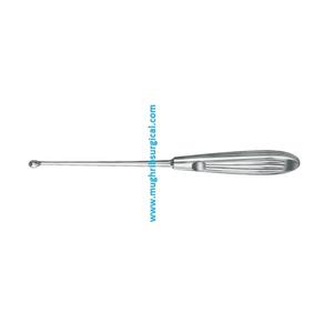 Halle Bone Curette with Hollow Handle Malleable Shaft Oval No.2 21 cm Surgical Instruments Manufacturer and Exporter - Product Image 1