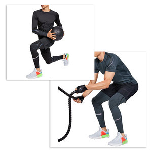 Custom Logo <strong>Low</strong> <strong>Rise</strong> High Impact Work Out Fitess Gym Sports <strong>Leggings</strong> for Men - Product Image 4