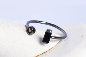 Anillo de Plata de Ley 925 con piedras preciosas de Topacio Azul, joyería fina - Product Image 3