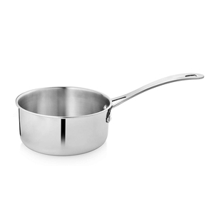 กระทะสแตนเลสสตีลด้ามจับยาวสำหรับห้องครัวกระทะก้นลึกมีฝาปิด - Product Image 1