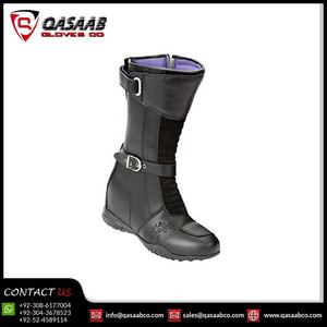 Botas deportivas transpirables de cuero para motocicleta, zapatos de carreras para motociclista personalizados, superventas - Product Image 4