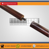 Bâton de marche en bois nautique, bâton de marche à poignée en laiton serpent design Bâton de marche classique pour gentleman