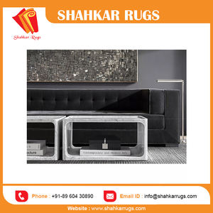 Alfombra de Lana de Pelo Mediano, Grande y Esponjosa, Hecha a Mano, Diseño Abstracto Personalizado, Rectangular, Moderna, Lavable, para Sala de Estar - Product Image 5