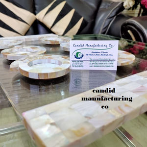 แม่ของมุกอะคริลิคถาดแม่ของมุกและเรซินที่ให้บริการถาดโรงแรม/ร้านอาหารกระดูกฝังถาดที่มีครึ่งรถไฟเหาะของขวัญ - Product Image 3