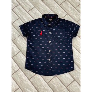 เสื้อเชิ้ตแขนสั้นปักสำหรับเด็กชุดเสื้อผ้าเด็กผู้ชาย - Product Image 3