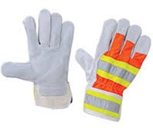 Guantes de trabajo de protección contra incendios antiquímicos cómodos de cuero con protección de nivel A - Product Image 1