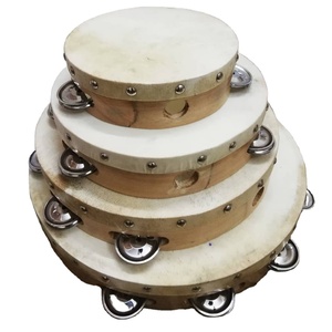 Pandereta Artesanal GREENLAND PIPE CO GPC con Piel de Cabra Natural, Jingles Metálicos, 8 Pulgadas, Acolchada, Personalizada para Música Folclórica Tradicional - Product Image 3