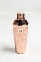 Shaker à cocktail élégant en métal de haute qualité à texture martelée polie argent et or Bar et restaurants Utilisation Ware bons prix