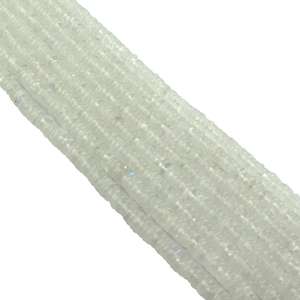 Piedra Lunar blanca para hacer joyas, piedras curativas, cuentas de agujero grande, piedras preciosas de neumático liso - Product Image 5