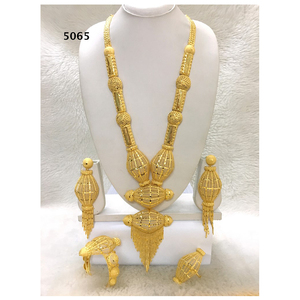 ชุดเครื่องประดับทองคำดีไซน์แอฟริกันสำหรับเจ้าสาวผู้หญิง - Product Image 1