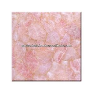 Semi Precious Natural Rose Quartz <b>Tiles</b> - Product Image 1