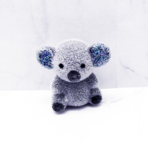 หมีโคอาล่าฝูงขนาดเล็กที่มี1in แวววาวสูงสำหรับตกแต่งบ้านตุ๊กตา - Product Image 1