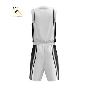 ชุดเสื้อบาสเก็ตบอลผ้าโพลีเอสเตอร์ชุดยูนิฟอร์มพิมพ์ซับลิเมชันดีไซน์ไม่เหมือนใครงานตามสั่ง100% - Product Image 2