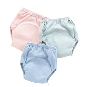 Soft Breathable baby pants diaper training nappy pants manufacturer for baby
