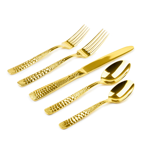 Juego de cubiertos elegantes de acero inoxidable, juego de vajilla de Metal con mango blanco dorado y Mate, nuevo diseño - Product Image 6