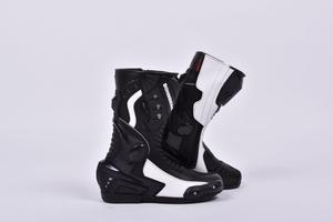 Bottes de moto en cuir professionnelles pour la course, unisexes - Imperméables, respirantes et ignifuges - Product Image 6