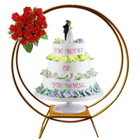 Présentoirs à gâteaux avec anneau en métal et verre, 2 niveaux, pour mariage, fête, 2 pièces, nouveauté