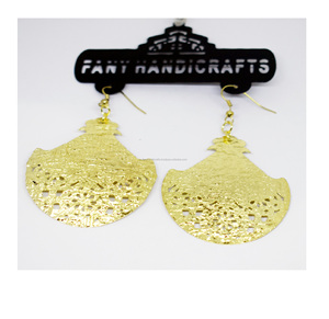 Boucles d'oreilles plaquées or tendance pour femmes, en acier inoxydable, accessoires colorés de juillet, dernières créations de boucles d'oreilles, bijoux et accessoires - Product Image 4