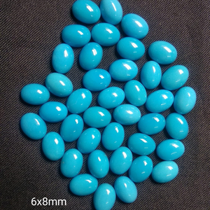 Semipreciosa Arizona turquesa ovalada piedra preciosa cabujón hecho a mano calibrado 6x4mm tamaño cabujón turquesa piedra suelta - Product Image 2