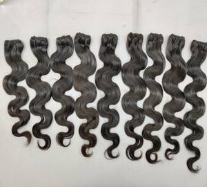 Extensiones de cabello virgen indio ondulado al por mayor, extensiones de cabello sin procesar, caída mínima de cabello más suave - Product Image 2