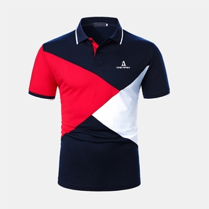 เสื้อโปโลผ้าฝ้ายแบบพอดีตัวสำหรับผู้ชาย,เสื้อโปโลเสื้อเชิ้ตลำลองพิมพ์ลายได้ตามต้องการสไตล์ปี100% สำหรับฤดูร้อน - Product Image 1