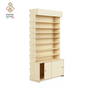 Espositore in legno di grande qualità EUROSUD CATALDI Made in Italy in multistrato di betulla per negozi e supermercati. - Product Image 1