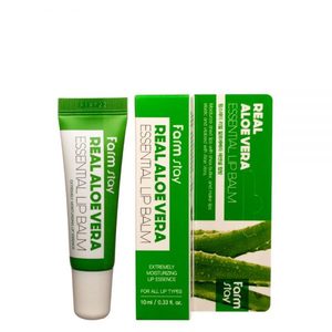 Bálsamo Labial Herbal a Prueba de Agua con Aloe Vera Esencial de FARMSTAY, Cosmético Coreano, Hidratante, 10g, Kbeauty, Hecho en Corea - Product Image 2